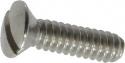Slotted Oval Head 18/8 Stainless Steel Machine Screws